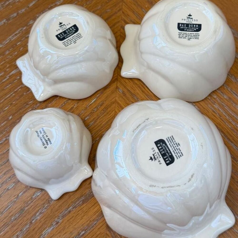 Rae Dunn x Disney Ariel The Little Mermaid Sea Shell Measuring Cups - Picture 8 of 8